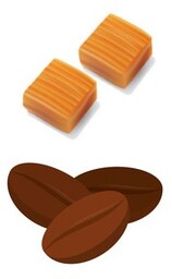 Kawa Arabica mielona lub ziarnista smakowa karmelowa 200g