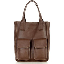 Shopper bag MARCO MAZZINI czekoladowy brąz s131v