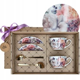 Filiżanki do kawy herbaty zestaw komplet dla par