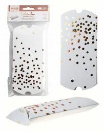 Pudełka na prezenty Golden Dots 15x8cm 5 sztuk