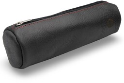 Etui na długopisy Piórnik skórzany tuba futerał Czarny