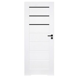 Drzwi łazienkowe z podcięciem PRIM białe 70 lewe