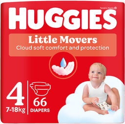Huggies Little Movers, pieluchy, Disney, rozmiar 4, 7-18