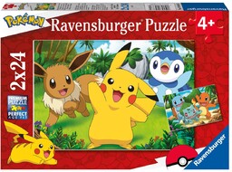 Ravensburger, puzzle 2D, Pokemon, 2x24 el.