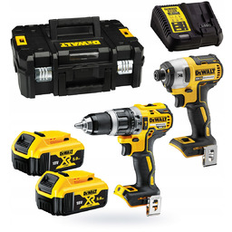 DeWALT DCK266P2T Zestaw 18V 2x5Ah Wiertarka DCD796 Zakrętarka
