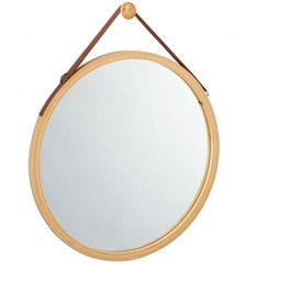 Lustro wiszące 45x2cm, kolor brązowy/jasnobrązowy