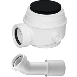 Omnires Syfon czarny brodzikowo-wannowy do brodzików z otworem