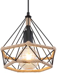 Globo Lampa wisząca Ulleu 69029H2 industrialna czarna brązowa