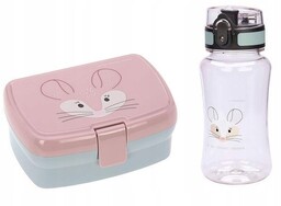 Szynszyla zestaw lunchbox bidon Lassig do żłobka