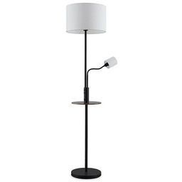 Lindby - Aovan Lampa Podłogowa USB Black