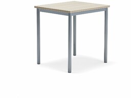 Biurko BORÅS PLUS, 700x600x720 mm, popielaty laminat, szary