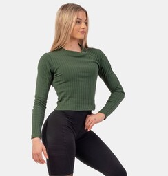 NEBBIA Damska koszulka z długim rękawem Organic Cotton