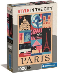 Puzzle 1000 Compact Paris - Clementoni