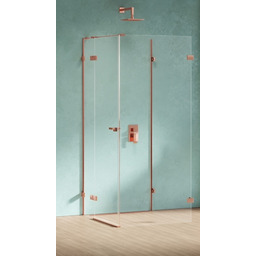 New Trendy Eventa Copper Shine kabina prysznicowa przyścienna