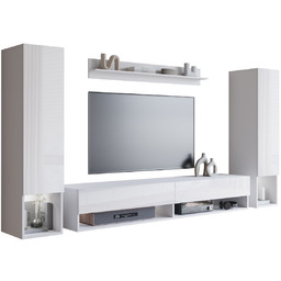 Meblościanka RTV zestaw mebli telewizyjnych Amadeo II biały