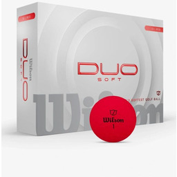 Piłki golfowe Wilson Duo Soft model 2025 czerwony