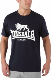 Lonsdale męska koszulka z logo, granatowa, mała