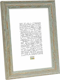 Deknudt S46MF8_15,0x20,0 ramka na zdjęcia, drewno plażowe, zielona