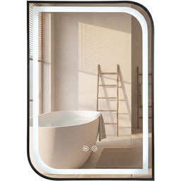 Rea Lustro ścienne LED ZONE 80X60 Czarny