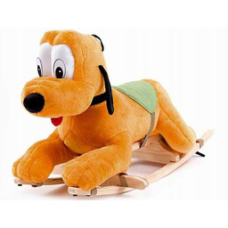 Śliczny Bujak Na Biegunach Duży Pies Plusz