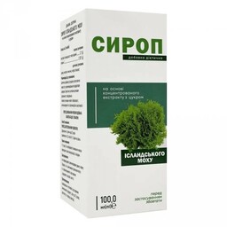 Syrop z porostu islandzkiego, skoncentrowany z cukrem, 100ml