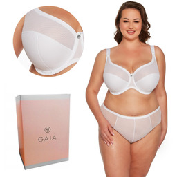Biustonosz Semi-Soft Sonia 1058 MAXI półusztywniany biały 95F