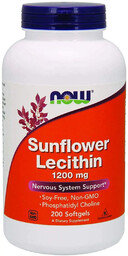 Now Foods Sunflower Lecithin 1200 Mg - Lecytyna