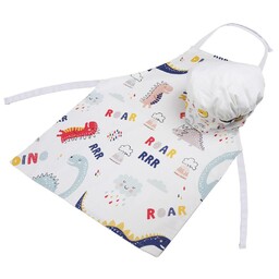 Domarex Fartuch + Czapka Little Cook Dino zestaw