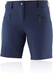 Szorty damskie Salomon, Wayfarer Lt Short, poliamid/elastan, niebieskie