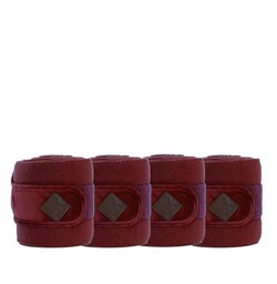 Kentucky Horsewear Bandaże polarowe Velvet - bordeuax -