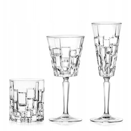 Rcr Etna Kryształowy Zestaw Kieliszków i Szklanek 18