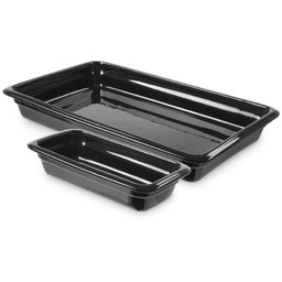 Pojemnik porcelanowy GN 1/2, czarny, 330x260x(h)65mm