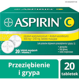 ASPIRIN C - 20 tabletek musujących