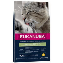 EUKANUBA Karma dla kota Hairball Control 10 kg