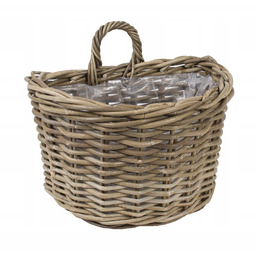 Kosz Zawieszany Z Rattanu Kubu Z Folią