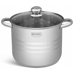 Wysoki Garnek Stalowy Kociołek 24CM 8,6L Edenberg