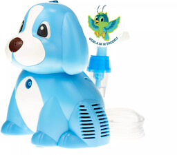 Inhalator, nebulizator PUPPY BR-CN171 BLUE + odblaskowa zawieszka