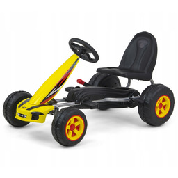 Gokart na pedały Viper Yellow
