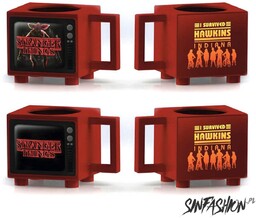Kubek Stranger Things Retro TV changing mug 500ml