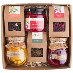 KOSZ PREZENTOWY PREZENT UPOMINEK napary owoce w syropie