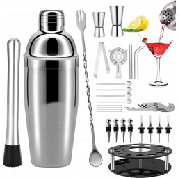 Zestaw Barmański Do Robienia Drinków Koktajli Profesjonalny Shaker