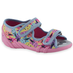 Dziewczęce kolorowe kapcie do przedszkola RenBut 33-378_P-1713 Jednorożec