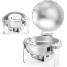 Podgrzewacz do potraw na pastę świeczki stal satynowana