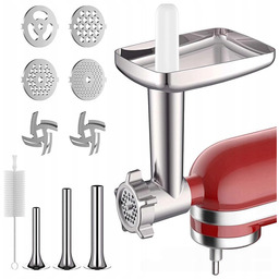 Przystawka mieląca KitchenAid nierdzewna z rurkami do kiełbas