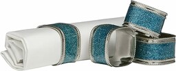 Premier Housewares Kwadratowe błyszczące pierścienie na serwetki -