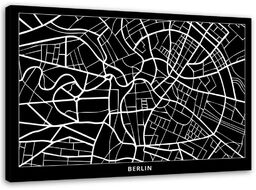 Obraz na płótnie, Berlin - plan miasta 60x40