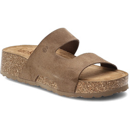 Yokono Klapki damskie, cholewka ze skóry naturalnej odkryty