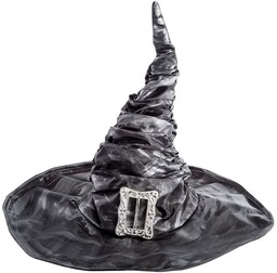 Kapelusz czarownicy szary na Halloween - 1 szt.