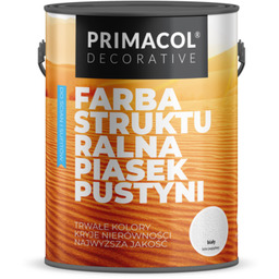 Farba strukturalna Piasek pustyni biały 10 l Primacol