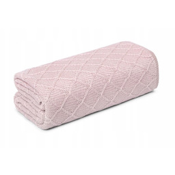 Lekki Kocyk Otulacz 90X90 Pale Pink Wafer My